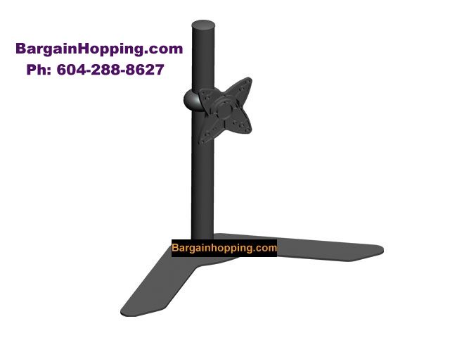 10"- 23" Adjustable Tilting SINGLE TV Monitor Desk Mount Bracket